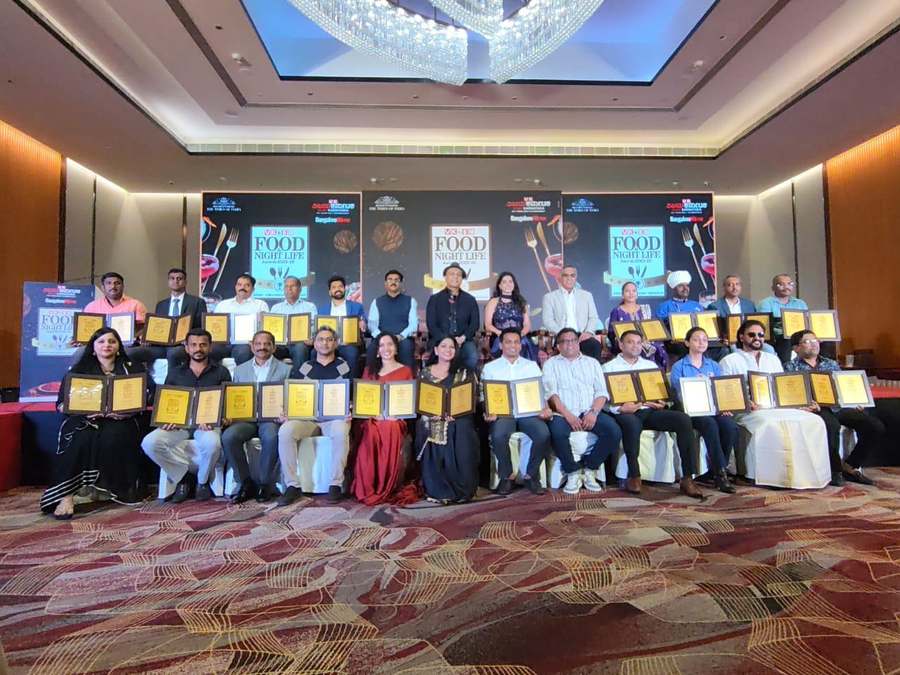 All award winners group photo at ceremony